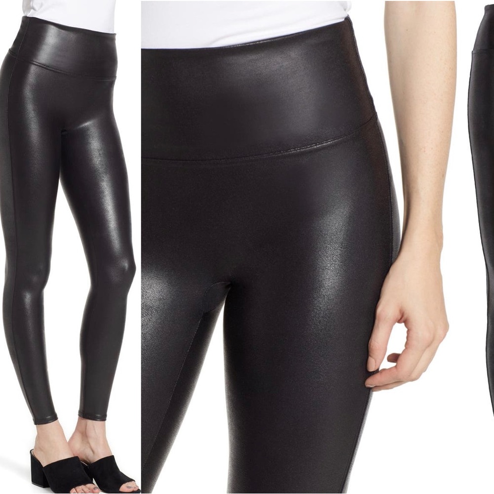 Spanx - Faux Leather Leggings - XS Petite